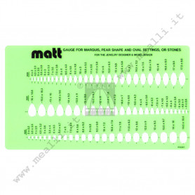 Mascherina in plastica MATT per pietre a marquise e ovali