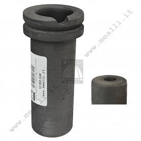 Crogiolo in grafite per forno elettrico kg. 1 con foro