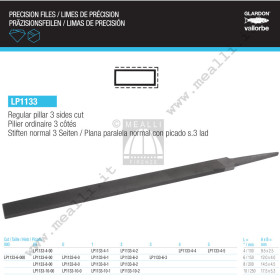 Lima piana parallela 3 taglienti VALLORBE LP1133