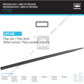 Lima piana parallela stretta VALLORBE LP1142