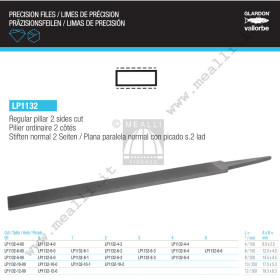Lima piana parallela 2 taglienti VALLORBE LP1132