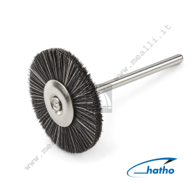 HATHO Wheel Brush grey soft goat hair Ø 22 mm