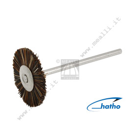 HATHO Wheel Brush grey horse hair Ø 22 mm
