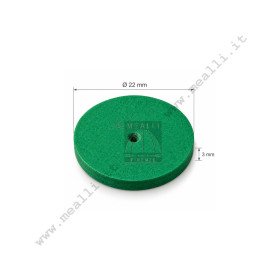 Green Silicone wheel High-gloss Polisher Ø 22 mm