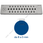 Round Steel drawplate from 8 to 5 mm
