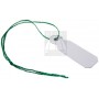 Cardboard price tags with green wire mm 14 x 6